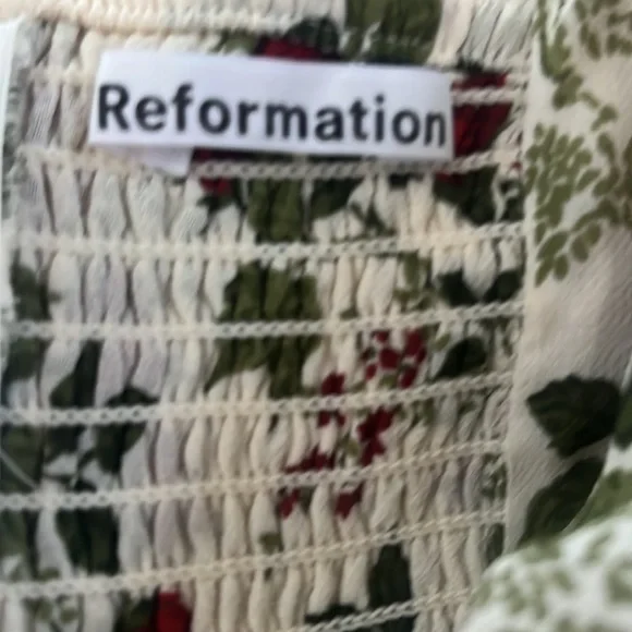 Reformation long sleeve floral top size 6 - Picture 9 of 11